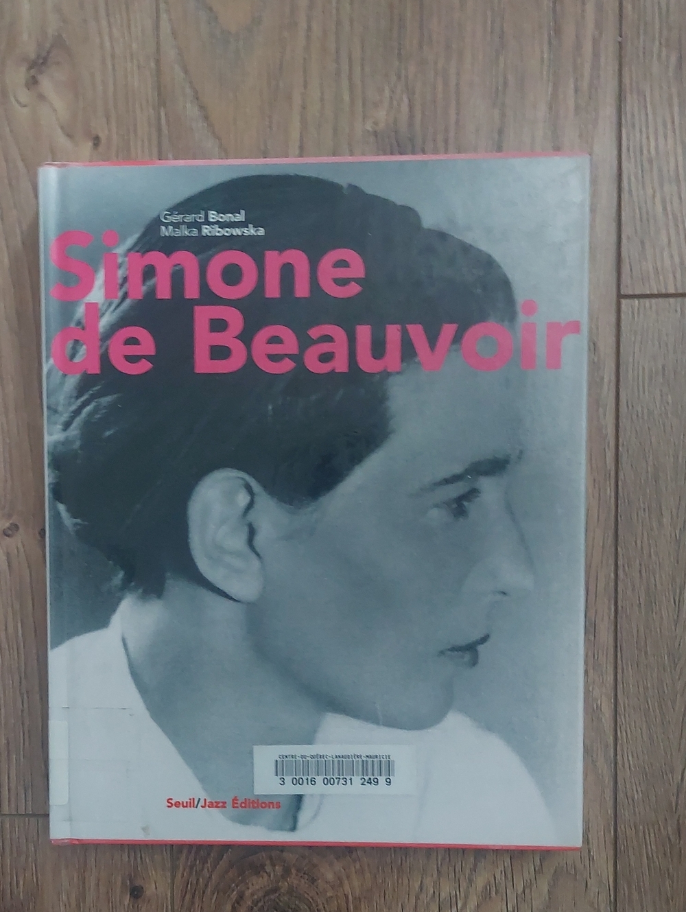 Simone de Beauvoir Hardcover Book - Pink & Black Livre